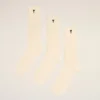 Lot de trois paires de chaussettes Ami de Coeur en coton naturel noir