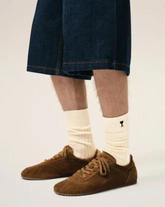 Lot de trois paires de chaussettes Ami de Coeur en coton noir