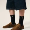 Lot de trois paires de chaussettes Ami de Coeur en coton noir