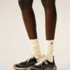 Lot de trois paires de chaussettes Ami de Coeur en coton noir
