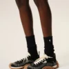 Lot de trois paires de chaussettes Ami de Coeur en coton noir