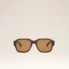 Lunettes de soleil en acétate marron 75006