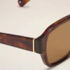 Lunettes de soleil en acétate marron 75006