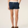 Maillot de bain court en nylon bleu