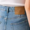 Mini-jupe en coton bleu