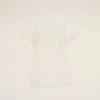 Mini-robe trapèze en soie blanche
