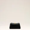 Mini sac Carrousel en cuir de vache noir