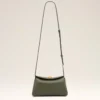 Mini sac Carrousel en cuir de vachette vert