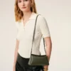 Mini sac Carrousel en cuir de vachette vert