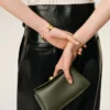 Mini sac Carrousel en cuir de vachette vert