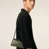 Mini sac Carrousel en cuir de vachette vert