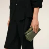 Mini sac Carrousel en cuir de vachette vert