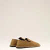 Mules mi-hautes en cuir de vache marron