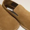 Mules mi-hautes en cuir de vache marron