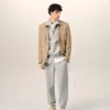 Pantalon de survêtement Ami de Coeur en coton gris