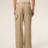 Pantalon de travail en coton beige