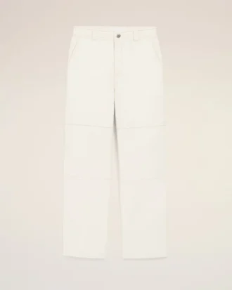 Pantalon de travail en coton blanc