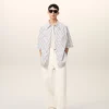 Pantalon de travail en coton blanc