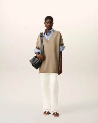 Pantalon de travail en coton blanc
