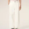 Pantalon de travail en coton blanc