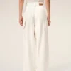 Pantalon de travail en coton blanc
