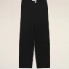 Pantalon de travail en laine vierge noire