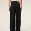 Pantalon de travail en laine vierge noire