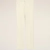 Pantalon droit en laine blanche