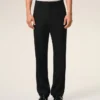Pantalon droit en laine noire