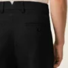 Pantalon droit en laine noire