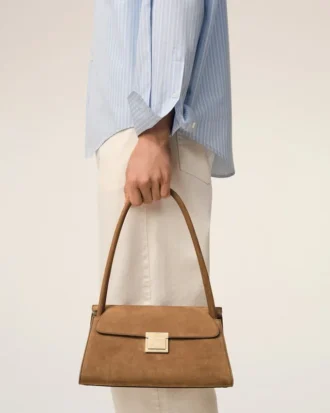 Petit sac Mimi en cuir de vache marron