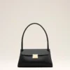 Petit sac Mimi en cuir de vache noir
