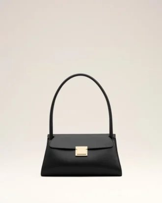 Petit sac Mimi en cuir de vache noir
