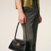 Petit sac Mimi en cuir de vache noir