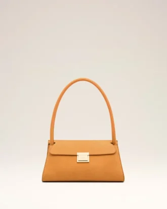 Petit sac Mimi en cuir de vache orange