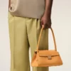 Petit sac Mimi en cuir de vache orange