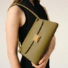 Petit sac Mimi en cuir de vache vert