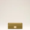 Pochette Mimi en cuir de vachette vert