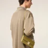 Pochette Mimi en cuir de vachette vert