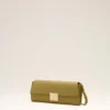 Pochette Mimi en cuir de vachette vert