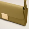 Pochette Mimi en cuir de vachette vert