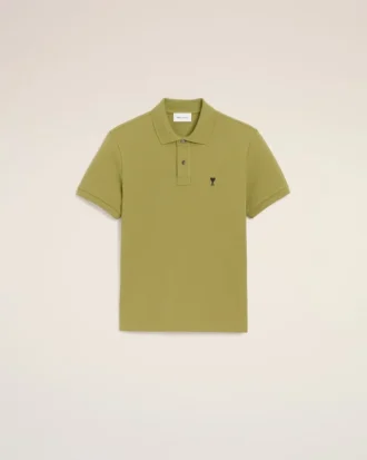 Polo Ami de Coeur à manches courtes en coton vert