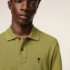 Polo Ami de Coeur à manches courtes en coton vert