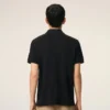 Polo Ami de Coeur noir à manches courtes en coton