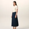Polo à manches courtes en maille blanche