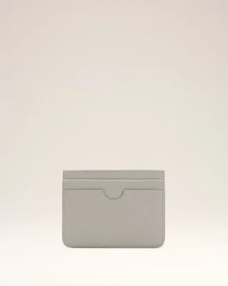 Porte-cartes Ami de Coeur en cuir de vachette gris