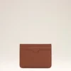 Porte-cartes Ami de Coeur en cuir de vachette marron
