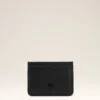 Porte-cartes Ami de Coeur en cuir de vachette noir