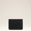 Porte-cartes Ami de Coeur en cuir de vachette noir