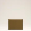 Porte-cartes pliable Carrousel en cuir kaki